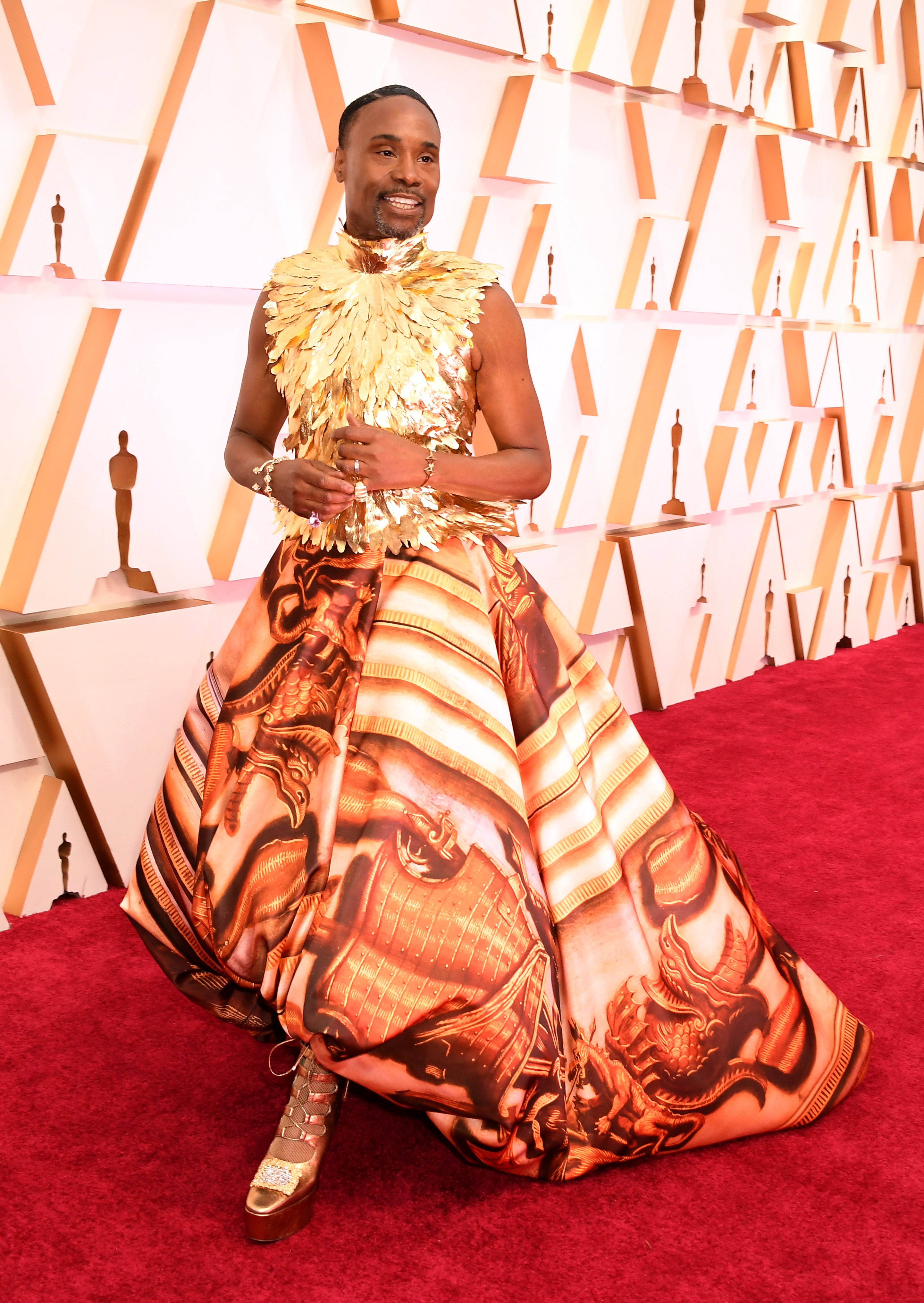 Billy Porter on the red carpet at the 92nd Academy Awards