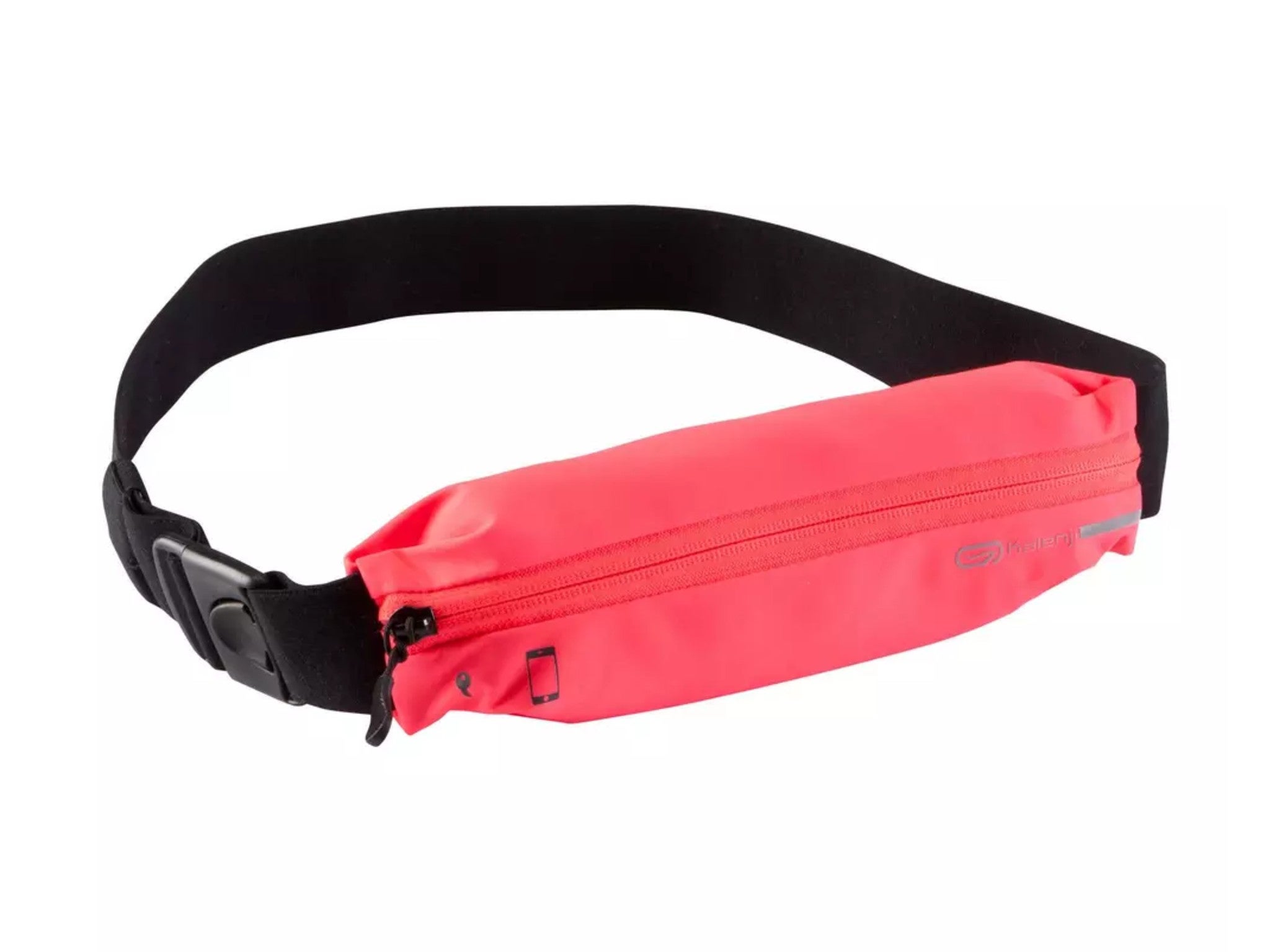 SPIBelt Waist Pack Black Pouch Pink Zip Running Cycling Small Personal Item Belt 