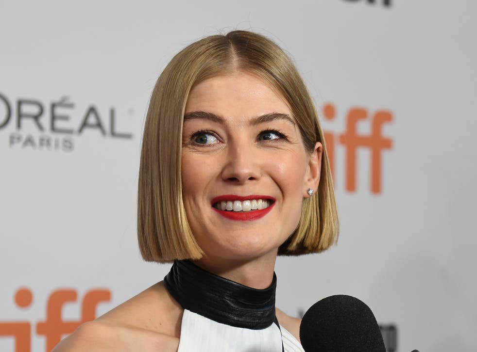I Care a Lot actor Rosamund Pike at an event in 2019