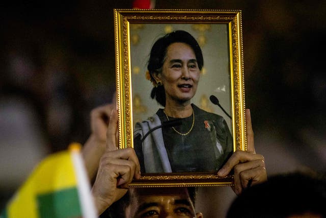 <p>A military spokesman said that the information on Aung San Suu Kyi had been verified </p>