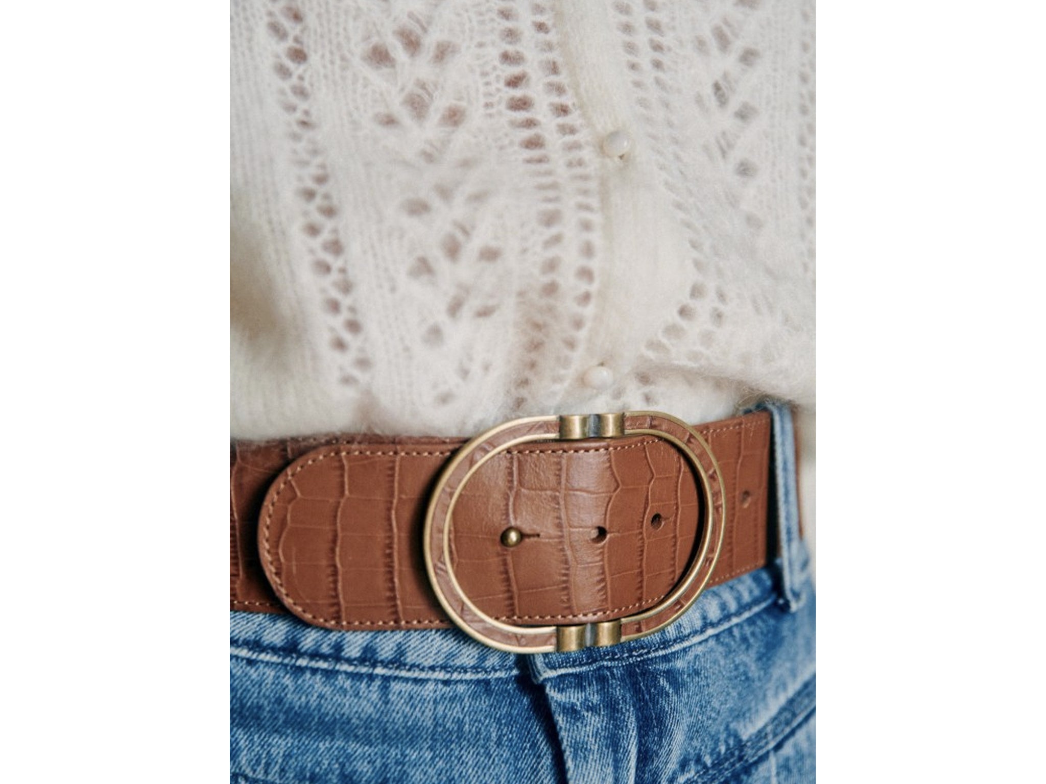 Brown Single New Yorker Braided nude belt discount 90% WOMEN FASHION Accessories Belt Brown 