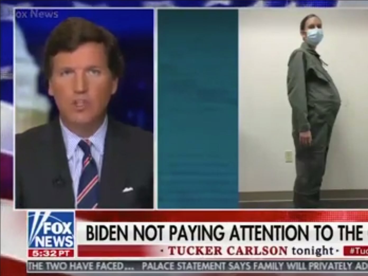 <p>Tucker Carlson on Fox News on Wednesday</p>