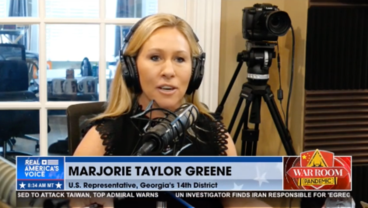 &lsquo;The system has to be torn down&rsquo;: Marjorie Taylor Greene rants about &lsquo;s***hole&rsquo; DC in interview with Steve Bannon