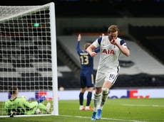 Tottenham vs Dinamo Zagreb result: Harry Kane brace gives Spurs commanding last-16 lead in Europa League