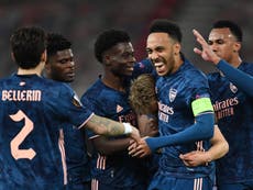 Arsenal avoid self-sabotage against Olympiacos with late first-leg victory in Europa League last 16