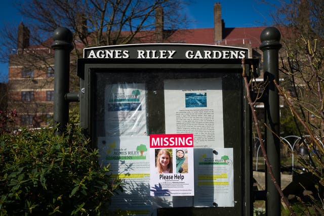 Posters requesting information are seen near Clapham Common during an investigation into the disappearance of Sarah Everard last week