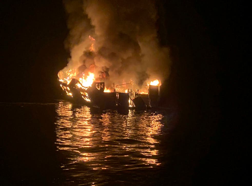 California Boat Fire