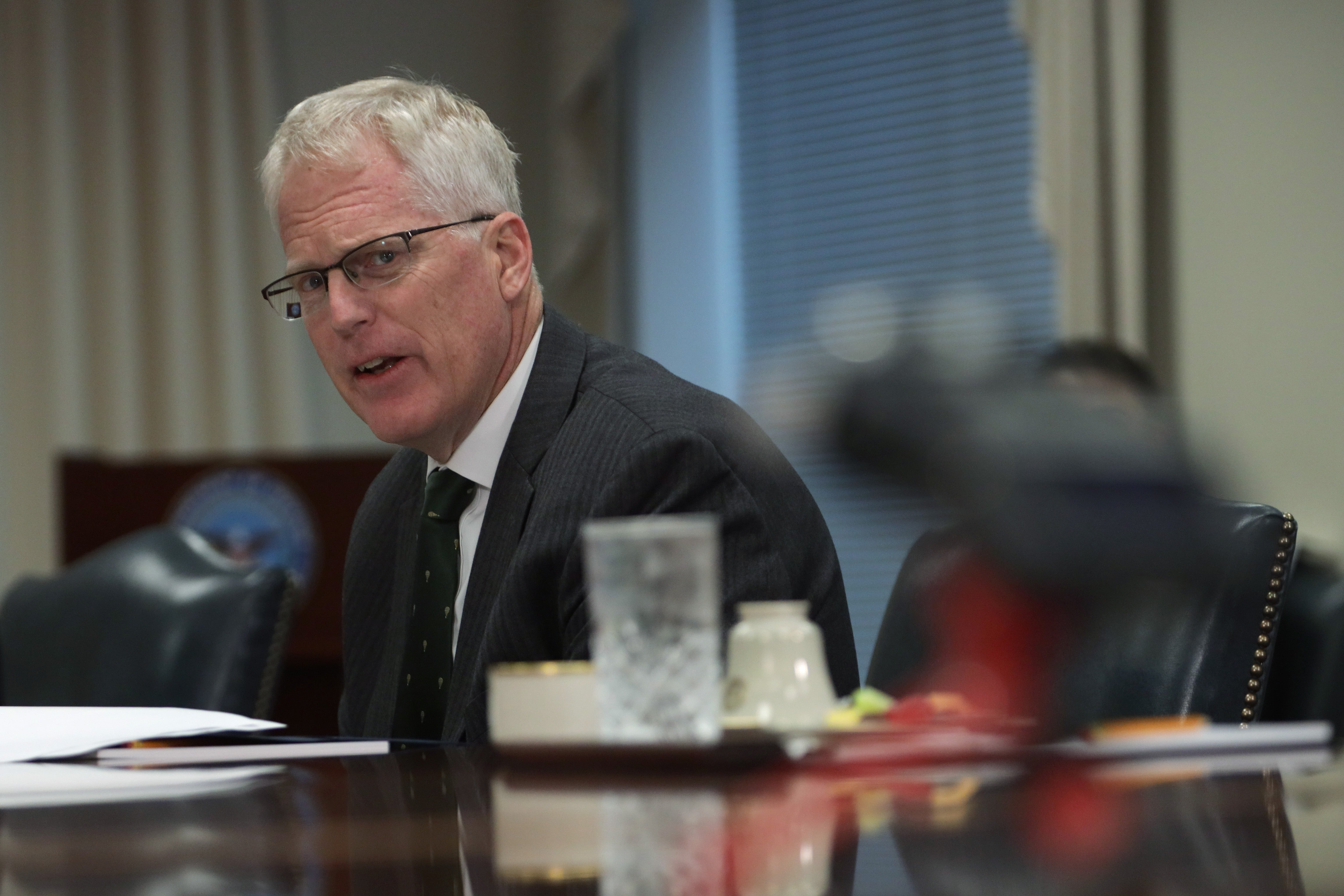 <p>File image: Christopher Miller was made acting defense secretary soon after the November 2020 presidential elections </p>