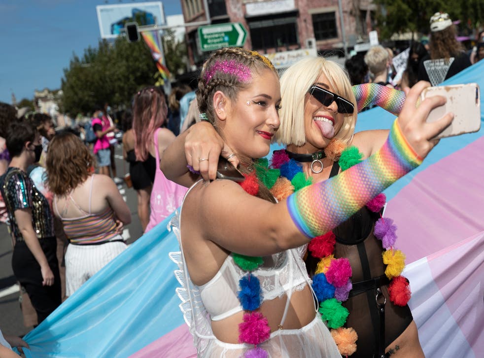 <p>Sydney Gay and Lesbian Mardi Gras parade 2021 on 6 March. A new law in Poland will shut the last loophole that allows same-sex couples to adopt babies as single parents</p>