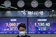 Asian shares mixed after stimulus lifts Dow, S&P to records 