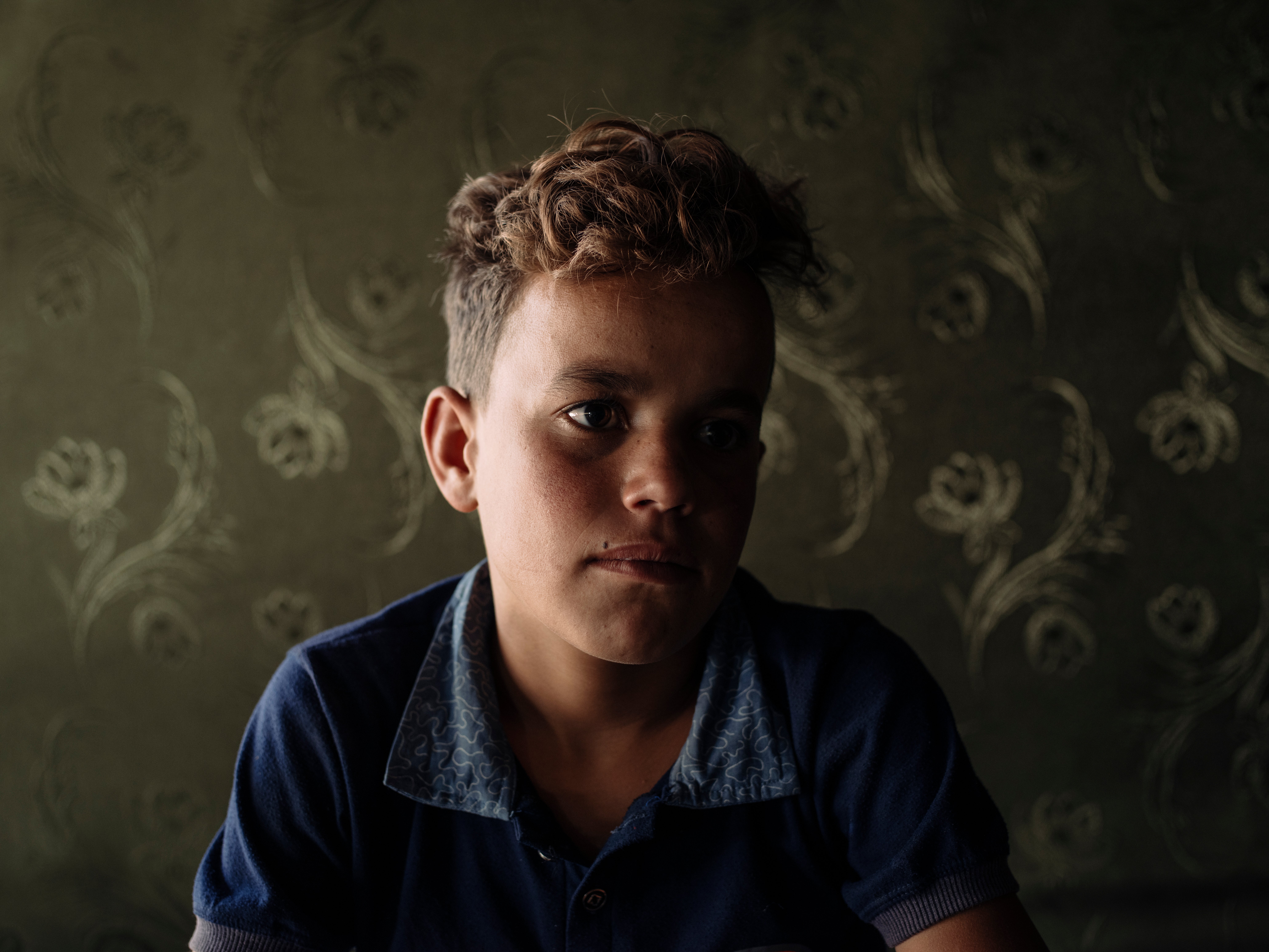 Afat, 14, left his home in Deir ez-Zor, eight years ago, now a refugee in Bekaa, Lebanon. He is one of an estimated 300,000 Syrian refugee children out of school in Lebanon. Instead, he works 11 hours a day collecting scrap metal which he sells for around £2.50. He explained: “I know I have a right to education, but I am more  concerned about helping provide for my family. I dream of one day being able to return home to Syria with my family, to a better life.”