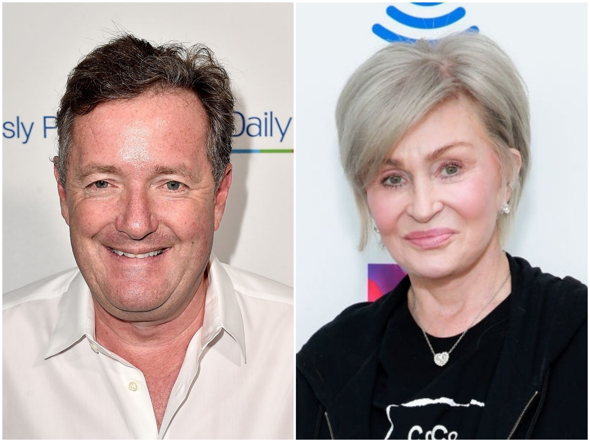 Piers Morgan and Sharon Osbourne