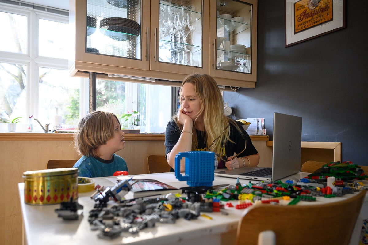 James Laurie is assisted in his online work by his mother Laurette