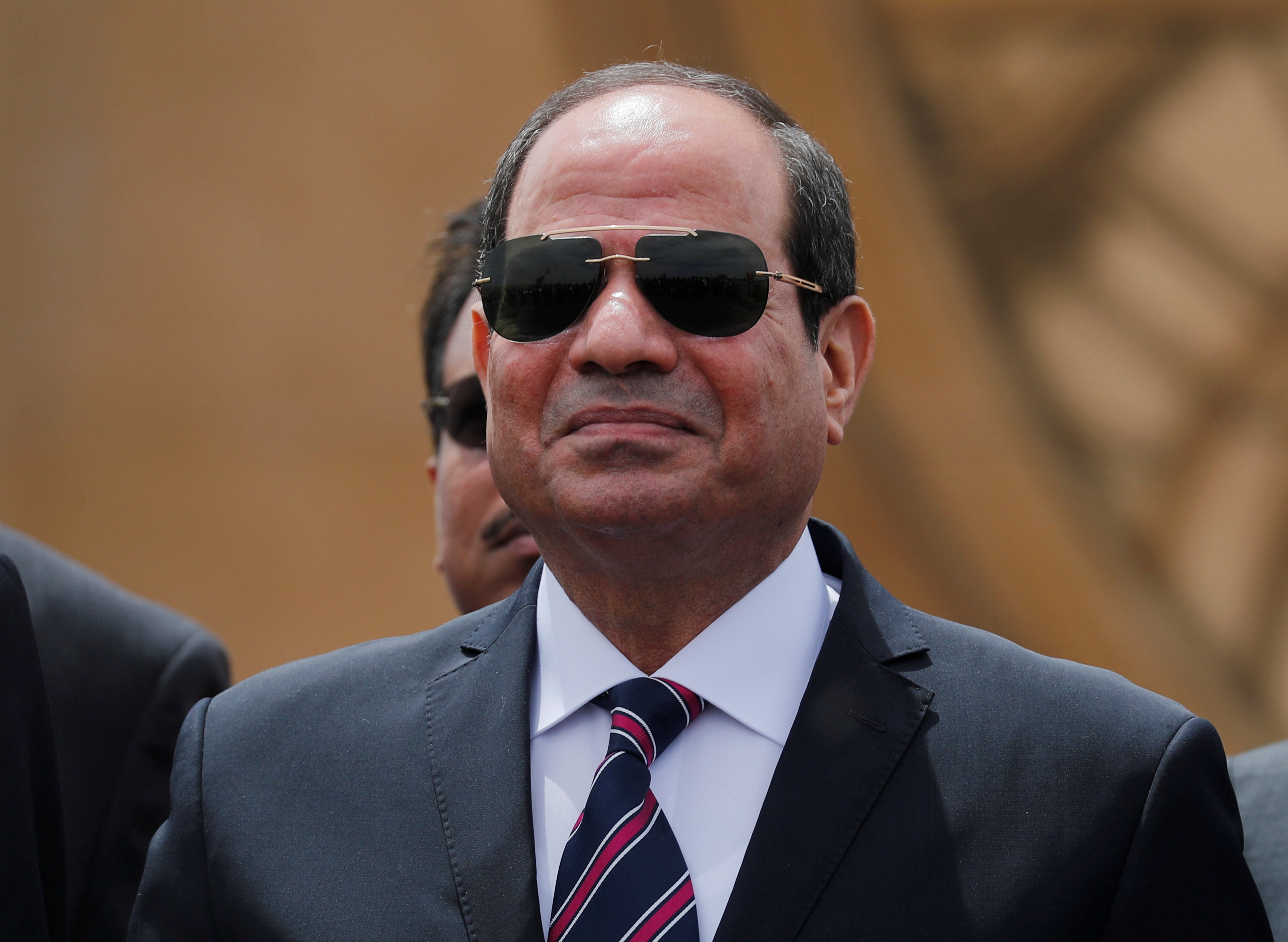 Dressed down: Egyptian President Abdel Fattah al-Sisi 