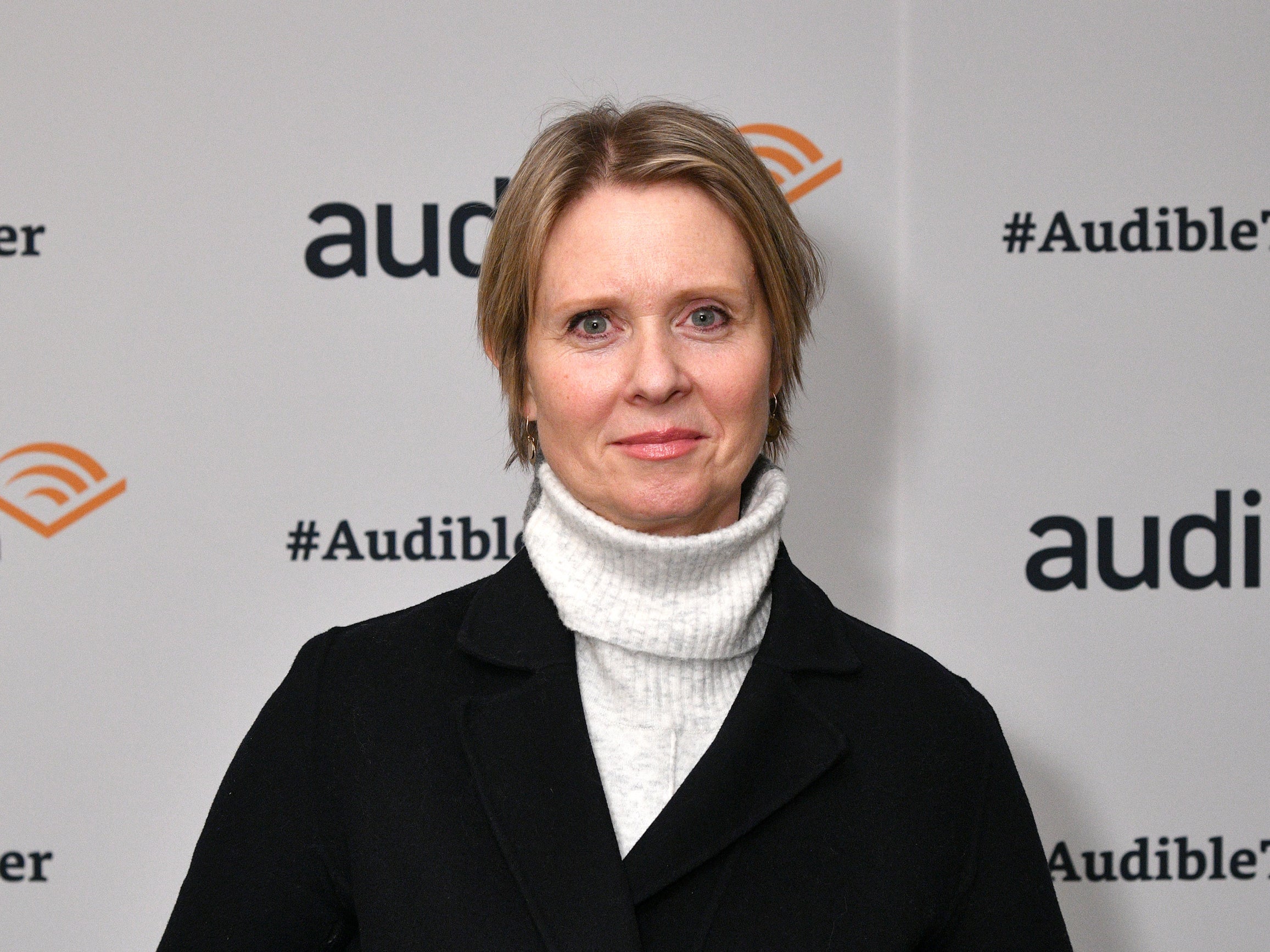Cynthia Nixon at an event on 10 January 2020 in New York City