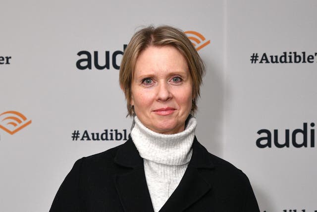 Cynthia Nixon at an event on 10 January 2020 in New York City