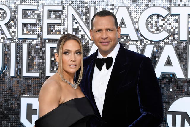 <p>Jennifer Lopez and Alex Rodriguez attend the 26th Annual Screen Actors Guild Awards at The Shrine Auditorium on January 19, 2020 in Los Angeles, California</p>