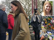 Duchess of Cambridge visits Clapham Common to pay tribute to Sarah Everard