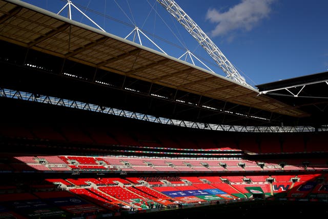 Wembley Stadium has a capacity of 90,000
