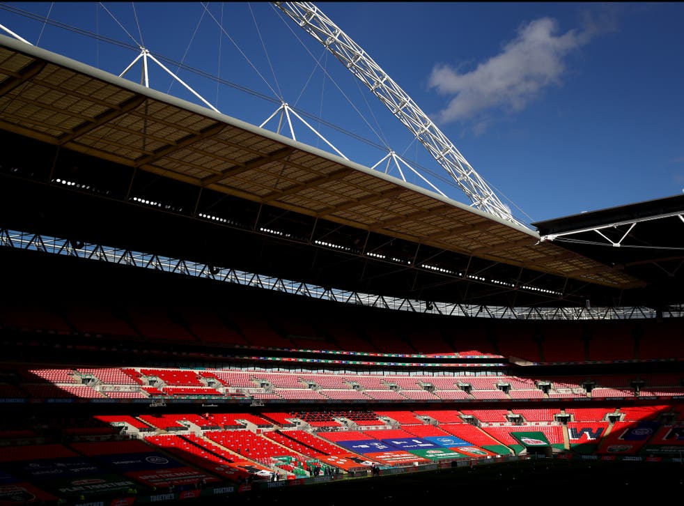 Wembley Stadium has a capacity of 90,000