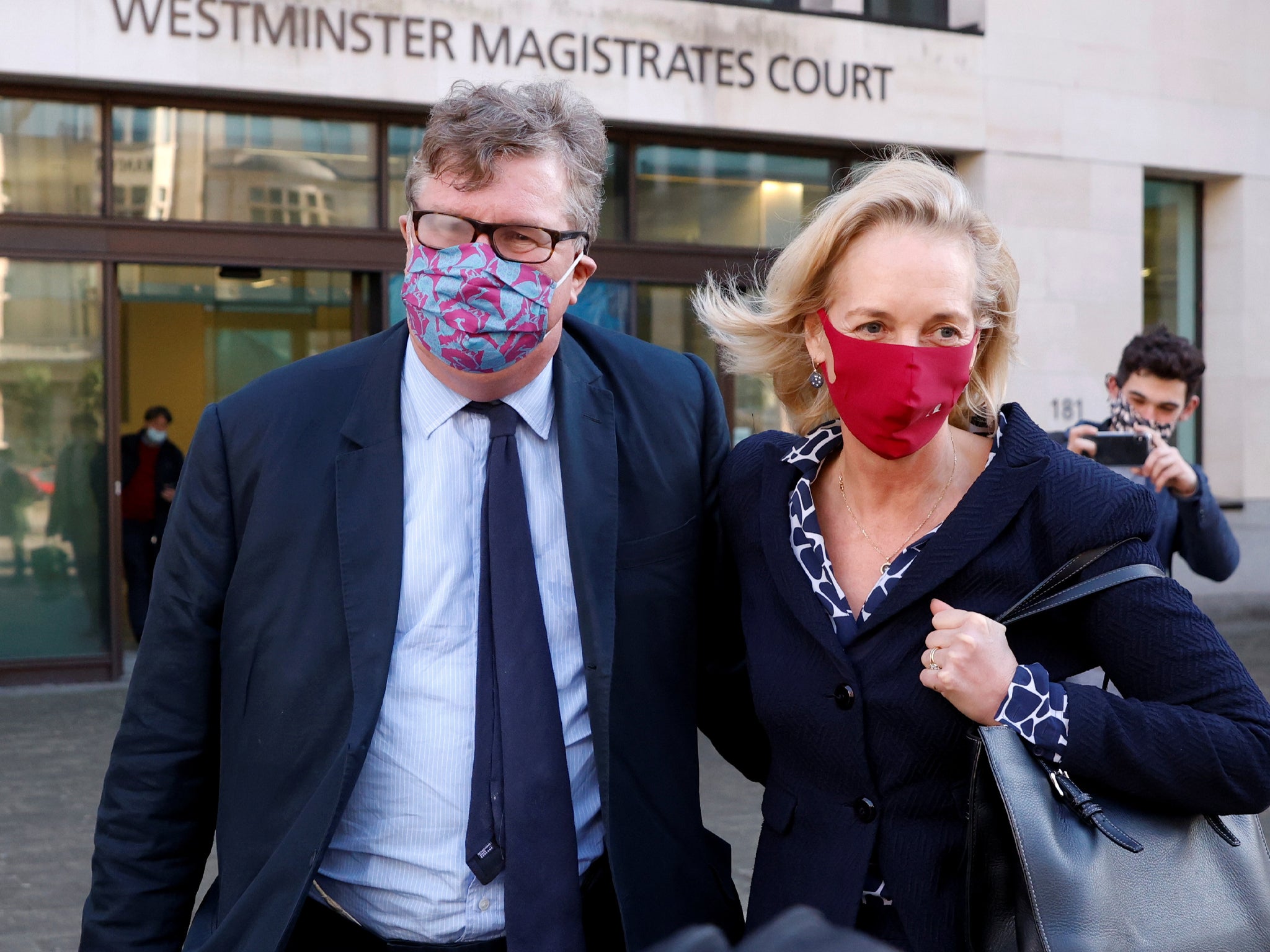 Crispin Odey outside Hendon Magistrates’ Court in 2021, when he was cleared of indecent assault