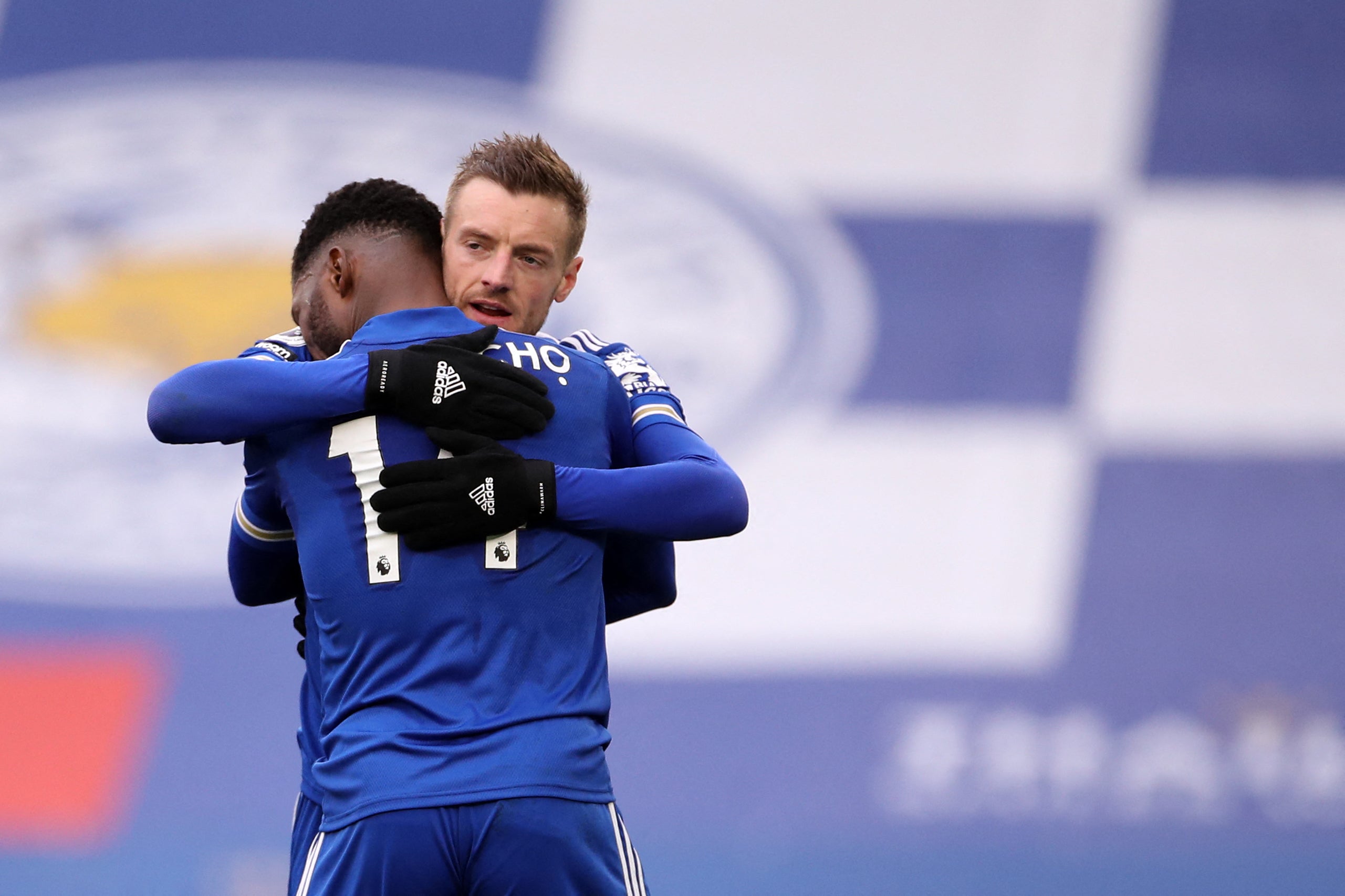 Fellow Leicester striker Jamie Vardy has benefited from Iheanacho’s fine form