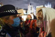 Thousands gather around London to mourn Sarah Everard and condemn police handling of vigil