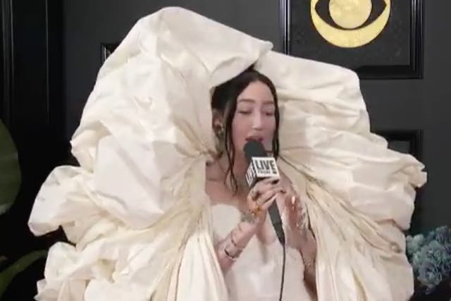 Noah Cyrus sparks memes with her Grammys dress 