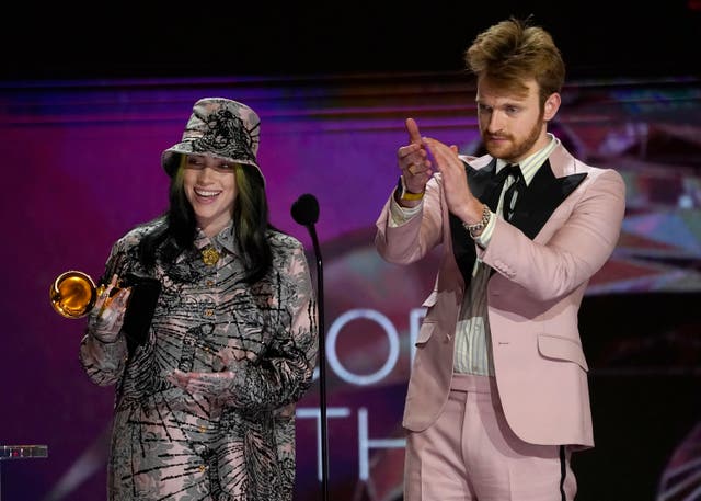 Billie Eilish and her brother/producer FINNEAS won Record of the Year for the second year in a row