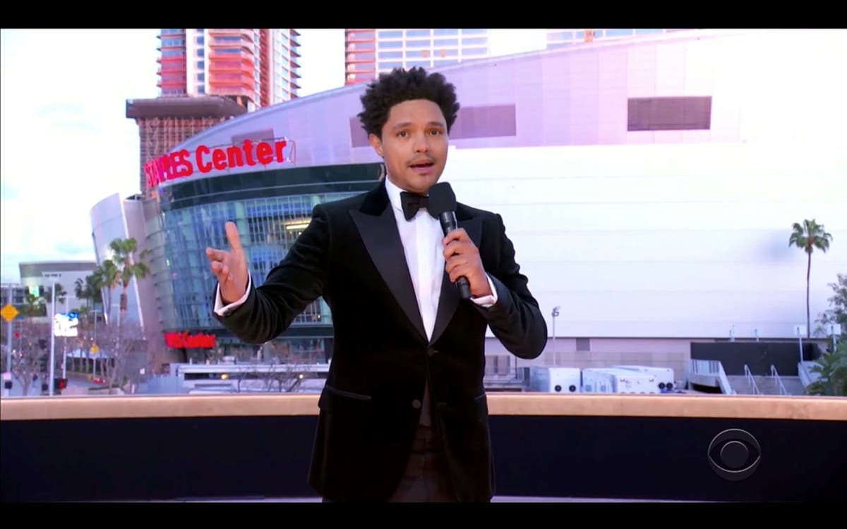 Grammys 2021: Host Trevor Noah takes aim at royal family tension over Harry and Meghan interview