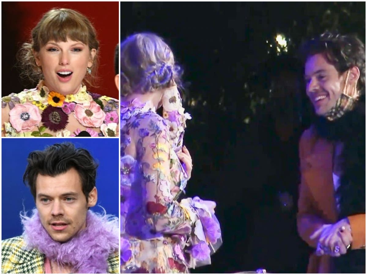 Grammys Taylor Swift and Harry Styles reunite backstage eight years