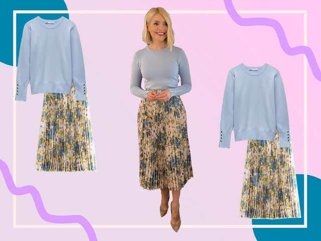 <p>You can buy Holly’s outfit today for under £100</p>