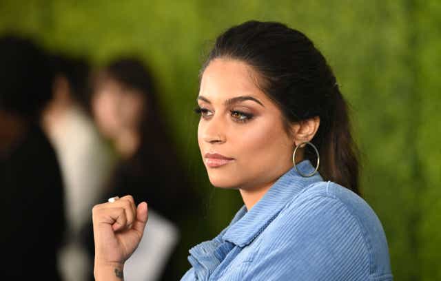 <p>File image: Lilly Singh arrives for WE Day California at the Forum in Inglewood, California on 25 April 2019</p>