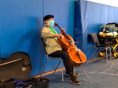 Yo-Yo Ma gives surprise cello performance at vaccine centre after receiving his jab