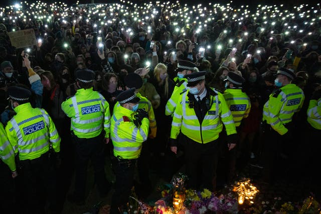 <p>An independent investigation is under way into the Metropolitan Police’s handling of Saturday’s vigil on Clapham Common, which ended with arrests amid accusations of heavy-handedness</p>