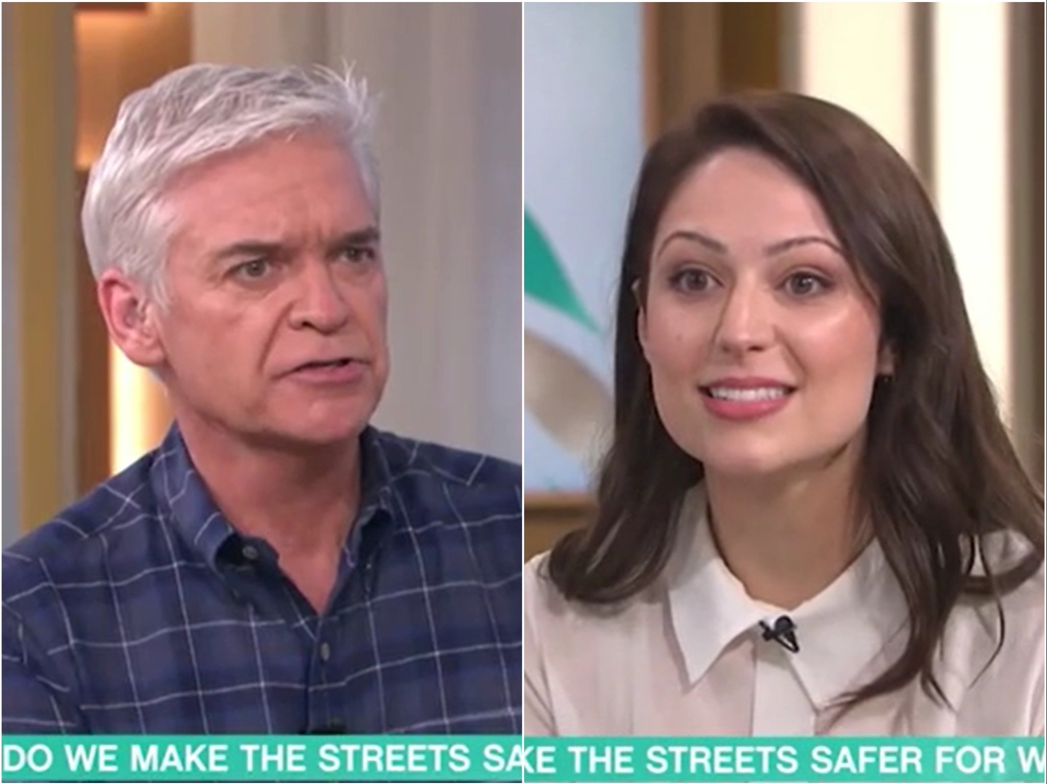 Phillip Schofield and Nicola Thorp on This Morning
