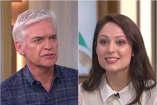 Phillip Schofield and Nicola Thorp on This Morning