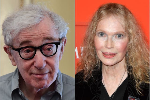 Woody Allen and former partner Mia Farrow
