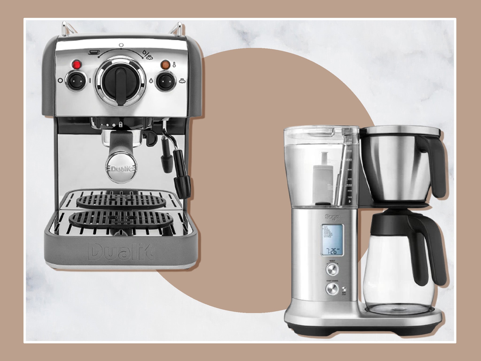 The amount of coffee your household drinks, space available, and how you plan to grind your coffee are points to consider when shopping for a machine