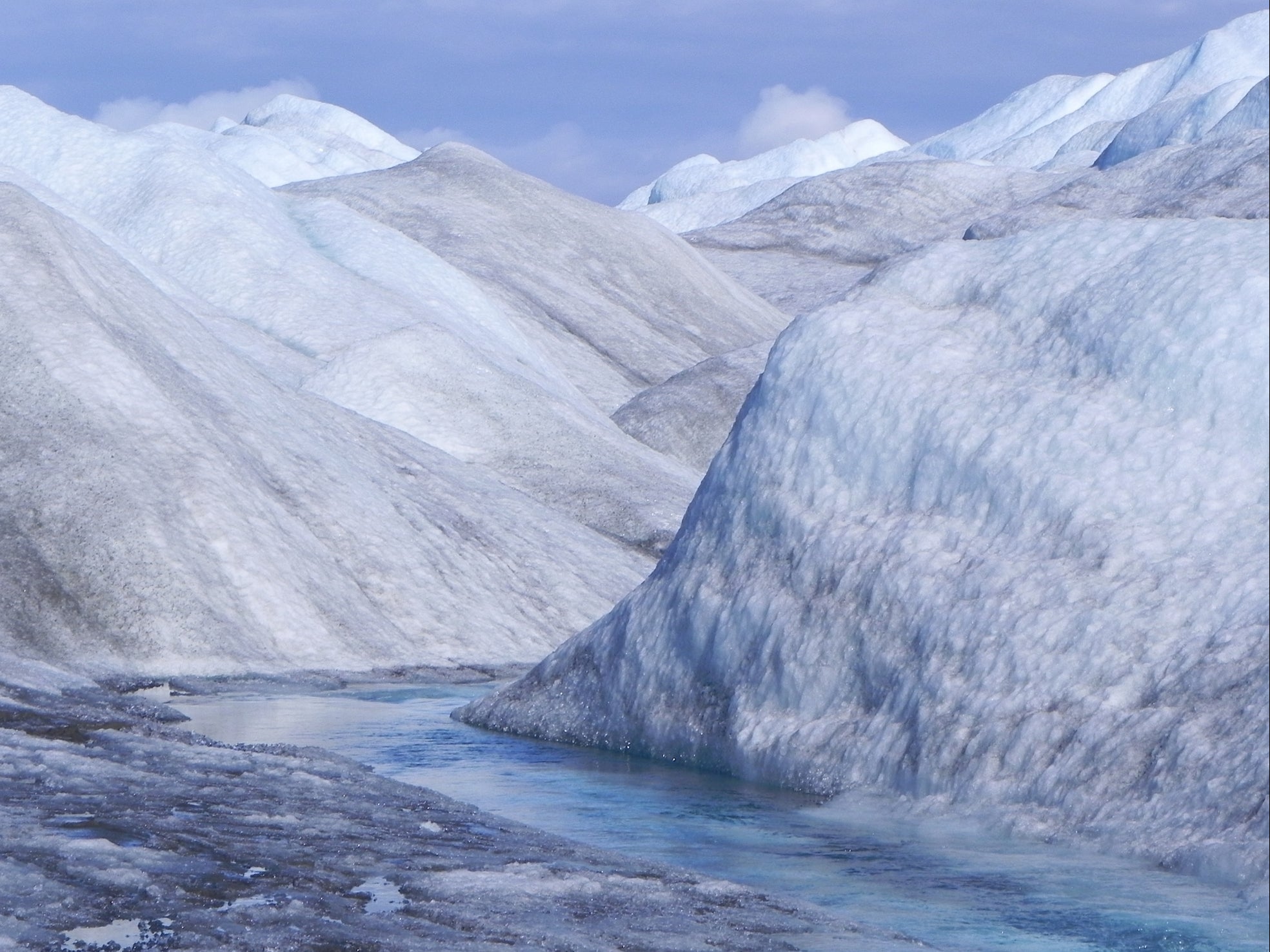 The preserved remains of ancient plants lie under here. Greenland’s icesheet is up to 1.9 miles thick and holds vast quantities of water, which if released, would swamp coastal cities around the world