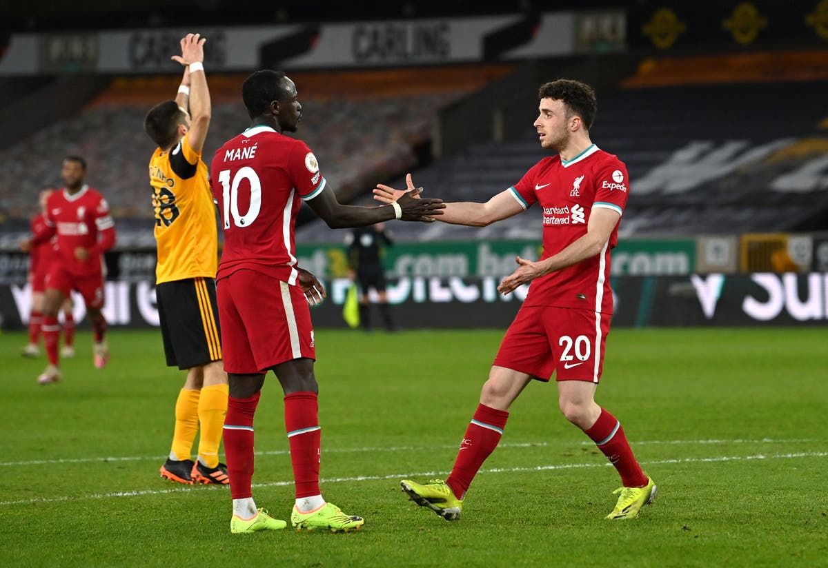 diogo jota clinches liverpool win but celebrations muted after rui patricio head injury the independent diogo jota clinches liverpool win but celebrations muted after rui patricio head injury the independent
