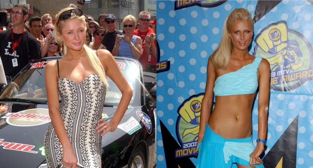 Composite images of Paris Hilton