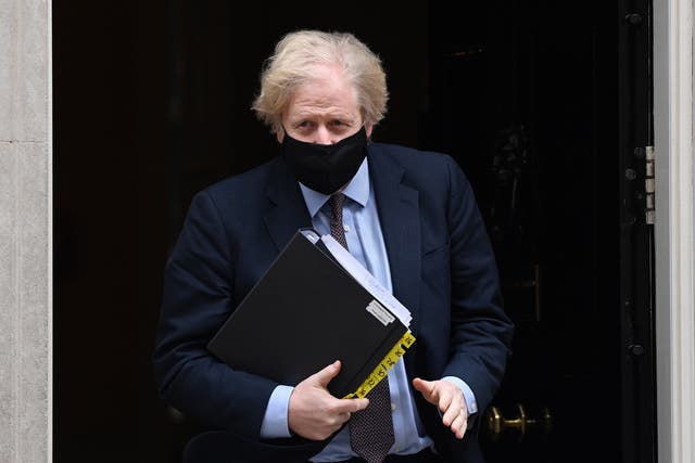 <p>Boris Johnson leaves No 10 to make an intensely political statement in parliament</p>