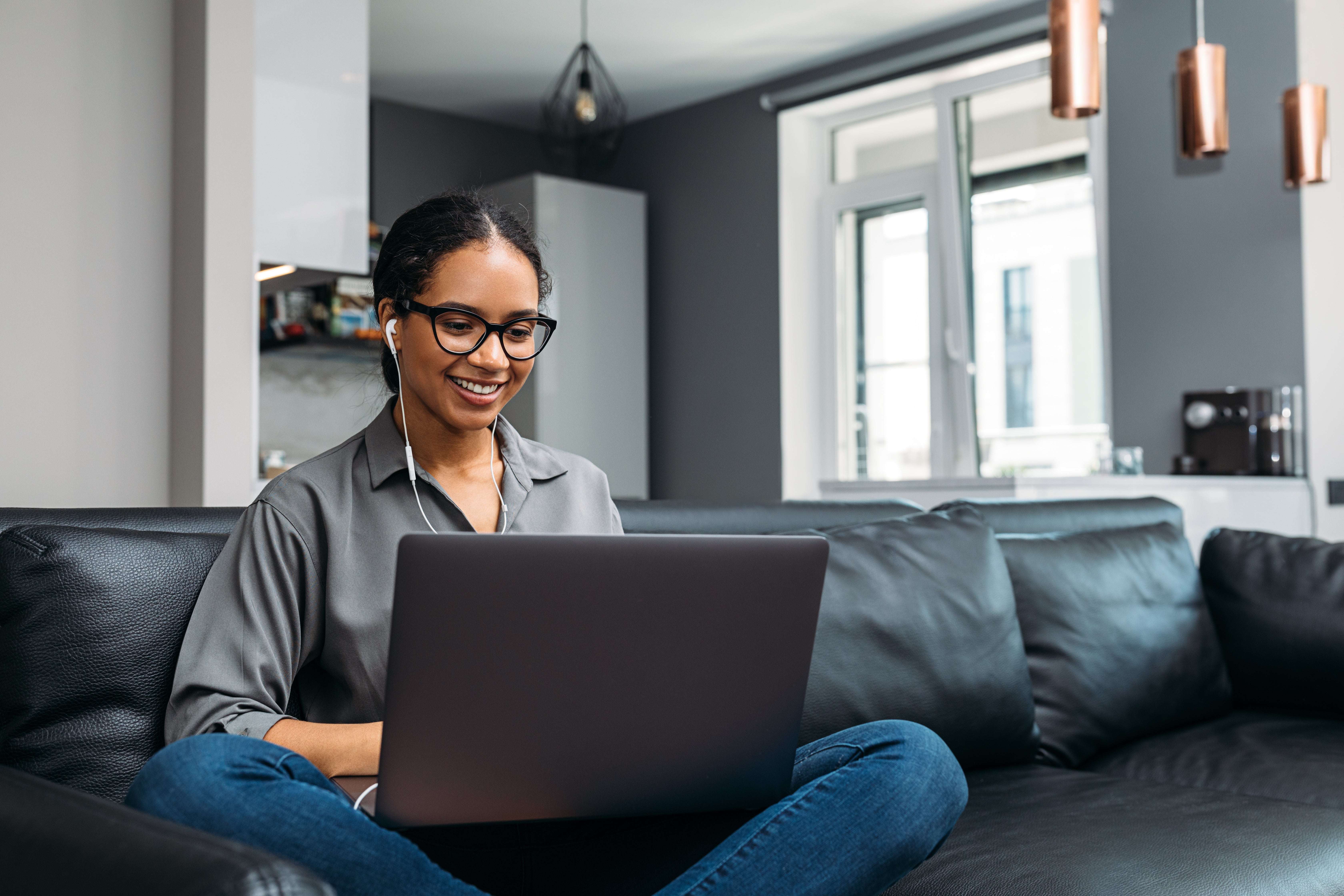 woman at computer