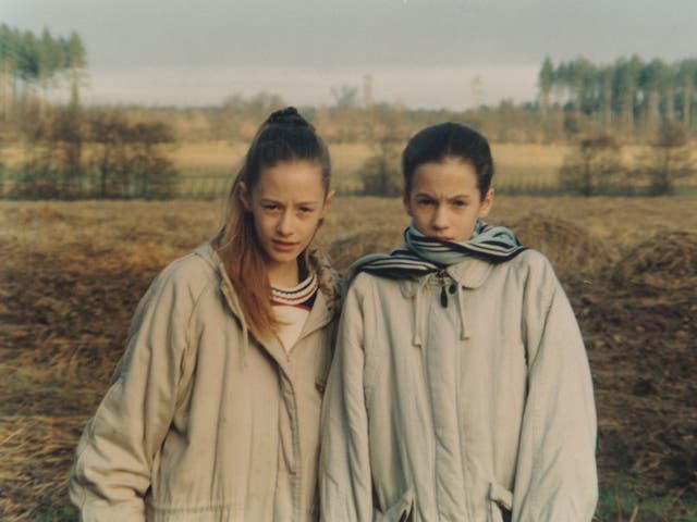 Jody and Caroline Flack, twin sisters pictured in the 1990s