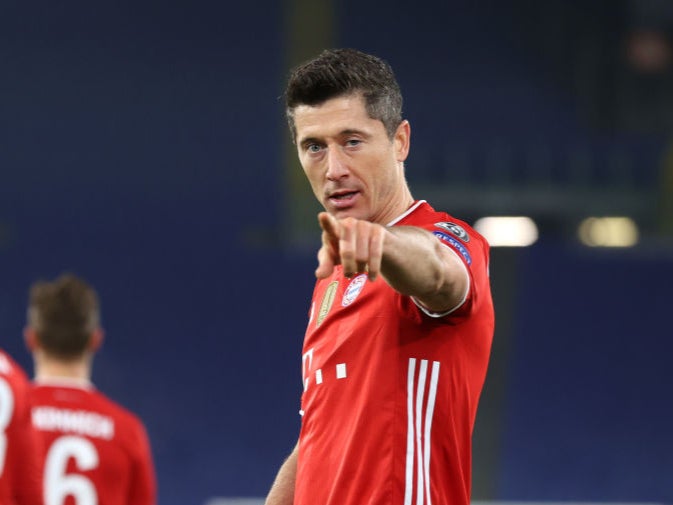 Lewandowski will be hoping to add to his goal tally in Europe this evening