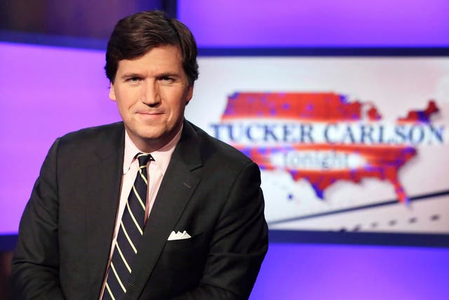 <p>Fox News host Tucker Carlson accused Democrats of ‘replacing’ American voters with immigrants</p>