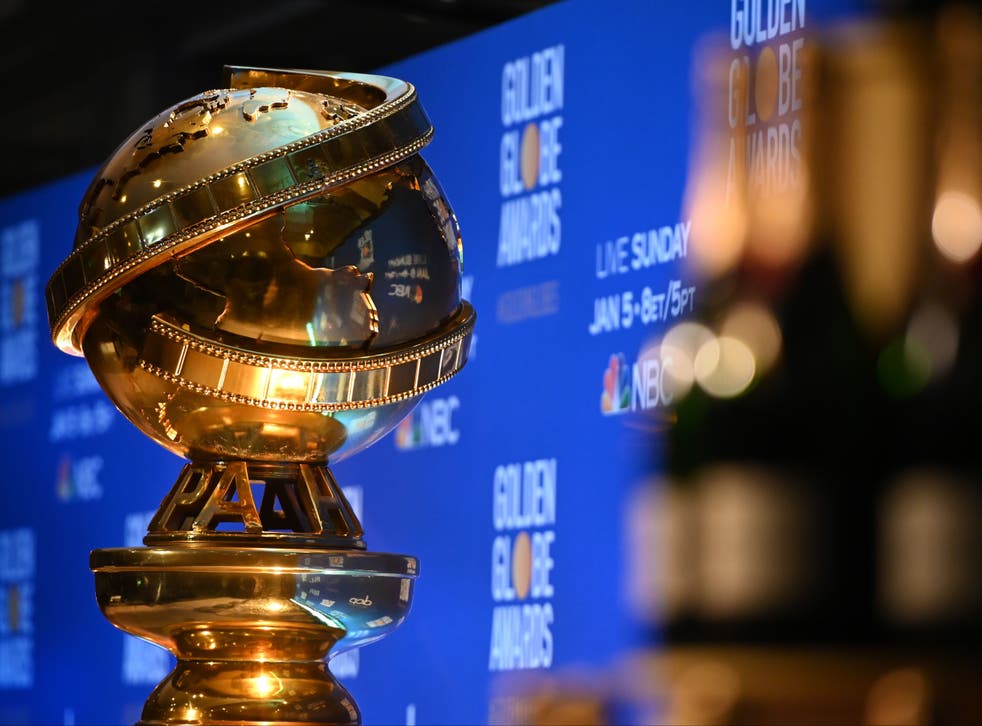 A Golden Globe trophy is set by the stage ahead of the 77th Annual Golden Globe Awards nominations announcement on 9 December 2019 in Beverly Hills, California