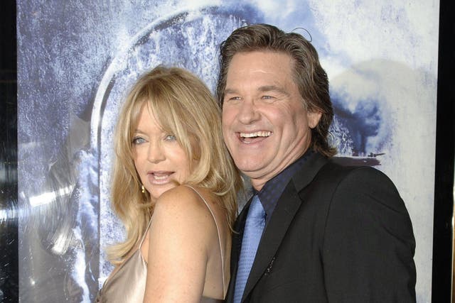 Goldie Hawn arrives with Kurt Russell for the UK premiere of Poseidon, at the Empire Leicester Square, central London