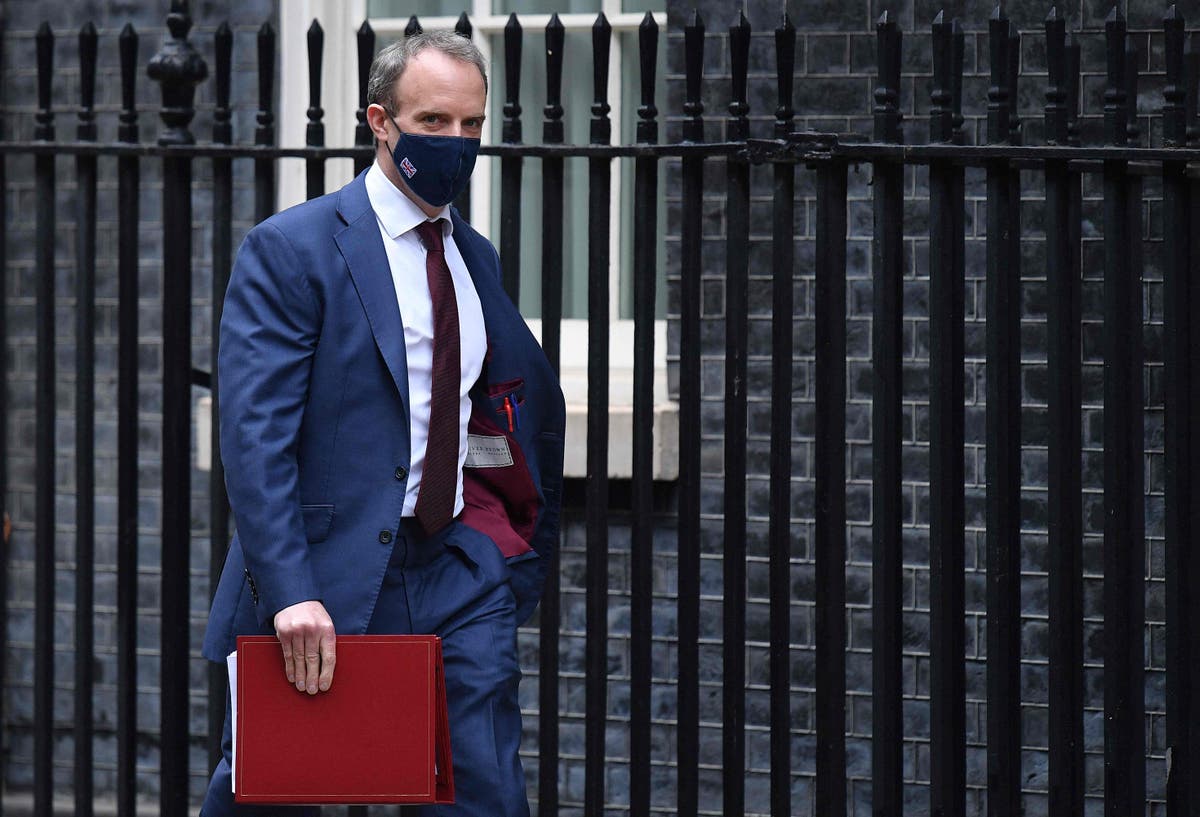 Raab compares EU to dictatorship as row over access to vaccines escalates